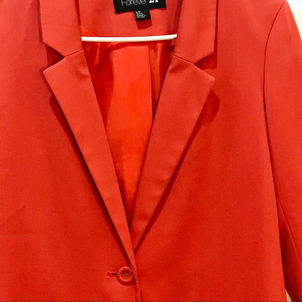 Forever 21 Orange Blazer - Picture 2 of 8